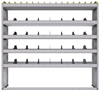 25-6563-5 Profiled back bin separator combo Shelf unit 67"Wide x 15.5"Deep x 63"High with 5 shelves