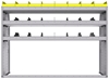 25-6848-3 Profiled back bin separator combo Shelf unit 67"Wide x 18.5"Deep x 48"High with 3 shelves