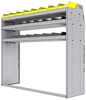 25-6858-3 Profiled back bin separator combo Shelf unit 67"Wide x 18.5"Deep x 58"High with 3 shelves