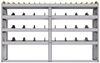 25-7548-4 Profiled back bin separator combo Shelf unit 75"Wide x 15.5"Deep x 48"High with 4 shelves