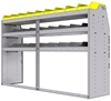 25-7848-3 Profiled back bin separator combo Shelf unit 75"Wide x 18.5"Deep x 48"High with 3 shelves