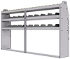 25-8348-3 Profiled back bin separator combo Shelf unit 84"Wide x 13.5"Deep x 48"High with 3 shelves