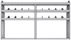 25-8348-3 Profiled back bin separator combo Shelf unit 84"Wide x 13.5"Deep x 48"High with 3 shelves