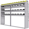 25-8358-4 Profiled back bin separator combo Shelf unit 84"Wide x 13.5"Deep x 58"High with 4 shelves