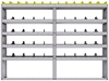 25-8363-5 Profiled back bin separator combo Shelf unit 84"Wide x 13.5"Deep x 63"High with 5 shelves