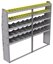 25-8372-5 Profiled back bin separator combo Shelf unit 84"Wide x 13.5"Deep x 72"High with 5 shelves