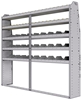 25-8372-5 Profiled back bin separator combo Shelf unit 84"Wide x 13.5"Deep x 72"High with 5 shelves