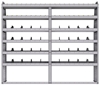 25-8372-6 Profiled back bin separator combo Shelf unit 84"Wide x 13.5"Deep x 72"High with 6 shelves