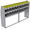 25-8548-3 Profiled back bin separator combo Shelf unit 84"Wide x 15.5"Deep x 48"High with 3 shelves