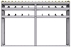 25-8558-3 Profiled back bin separator combo Shelf unit 84"Wide x 15.5"Deep x 58"High with 3 shelves