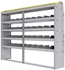 25-8563-5 Profiled back bin separator combo Shelf unit 84"Wide x 15.5"Deep x 63"High with 5 shelves