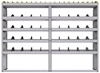 25-8563-5 Profiled back bin separator combo Shelf unit 84"Wide x 15.5"Deep x 63"High with 5 shelves