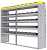 25-8863-5 Profiled back bin separator combo Shelf unit 84"Wide x 18.5"Deep x 63"High with 5 shelves