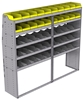 25-8872-5 Profiled back bin separator combo Shelf unit 84"Wide x 18.5"Deep x 72"High with 5 shelves