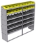 25-8872-6 Profiled back bin separator combo Shelf unit 84"Wide x 18.5"Deep x 72"High with 6 shelves