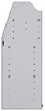 25-9336-3 Profiled back bin separator combo Shelf unit 94"Wide x 13.5"Deep x 36"High with 3 shelves