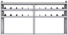 25-9348-3 Profiled back bin separator combo Shelf unit 94"Wide x 13.5"Deep x 48"High with 3 shelves