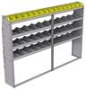 25-9363-4 Profiled back bin separator combo Shelf unit 94"Wide x 13.5"Deep x 63"High with 4 shelves