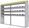 25-9363-4 Profiled back bin separator combo Shelf unit 94"Wide x 13.5"Deep x 63"High with 4 shelves