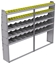 25-9372-5 Profiled back bin separator combo Shelf unit 94"Wide x 13.5"Deep x 72"High with 5 shelves