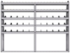 25-9372-5 Profiled back bin separator combo Shelf unit 94"Wide x 13.5"Deep x 72"High with 5 shelves