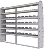 25-9372-6 Profiled back bin separator combo Shelf unit 94"Wide x 13.5"Deep x 72"High with 6 shelves