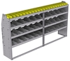 25-9548-4 Profiled back bin separator combo Shelf unit 94"Wide x 15.5"Deep x 48"High with 4 shelves