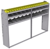25-9558-3 Profiled back bin separator combo Shelf unit 94"Wide x 15.5"Deep x 58"High with 3 shelves