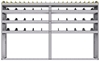 25-9558-4 Profiled back bin separator combo Shelf unit 94"Wide x 15.5"Deep x 58"High with 4 shelves