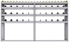 25-9558-4 Profiled back bin separator combo Shelf unit 94"Wide x 15.5"Deep x 58"High with 4 shelves