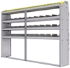 25-9563-4 Profiled back bin separator combo Shelf unit 94"Wide x 15.5"Deep x 63"High with 4 shelves