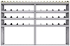 25-9563-4 Profiled back bin separator combo Shelf unit 94"Wide x 15.5"Deep x 63"High with 4 shelves