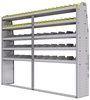 25-9572-5 Profiled back bin separator combo Shelf unit 94"Wide x 15.5"Deep x 72"High with 5 shelves