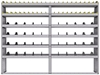 25-9572-6 Profiled back bin separator combo Shelf unit 94"Wide x 15.5"Deep x 72"High with 6 shelves