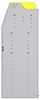 25-9848-3 Profiled back bin separator combo Shelf unit 94"Wide x 18.5"Deep x 48"High with 3 shelves