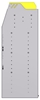 25-9848-4 Profiled back bin separator combo Shelf unit 94"Wide x 18.5"Deep x 48"High with 4 shelves