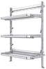 26-5072-03 3 level fold-up shelving unit, 53"Wide x 21"Deep x 72"High