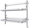 26-6048-20 2 level fold-up shelving unit, 63"Wide x 18"Deep x 48"High