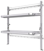 26-6058-20 2 level fold-up shelving unit, 63"Wide x 18"Deep x 58"High