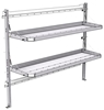 26-7063-02 2 level fold-up shelving unit, 77"Wide x 21"Deep x 63"High