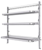 26-7072-21 Combo 3 level fold-up shelving unit, 77"Wide x 21"Deep x 72"High