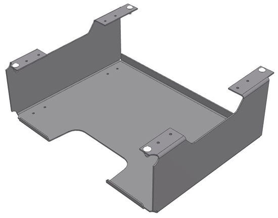 30-CCH-SB Under shelf carry case holder bracket