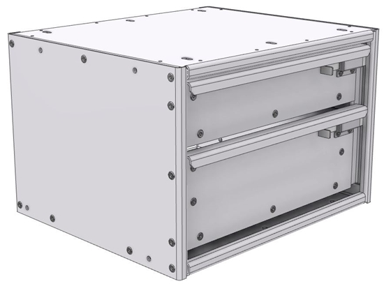 16-1512-110 Tool drawer 18"Wide X 15.5"Deep X 11-11/16"High with 2 drawers