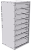 16-1536-710 Tool drawer 18" Wide X 15.5" Deep X 35-11/16" High with 8 drawers