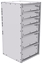 16-1836-312 Tool drawer 18" Wide X 18.5" Deep X 35-11/16" High with 6 drawers