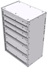 16-2536-312 Tool drawer 24" Wide X 15.5" Deep X 35-11/16" High with 6 drawers