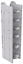 32-C872-6 Square Back Refrigerant Combo Shelf Unit 15.45"Wide x 18.5"Deep x 72"High for 2 large and 4 small bottles