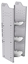 32-L348-3 Square Back Refrigerant Shelf Unit 15.45"Wide x 13.5"Deep x 48"High for 3 large bottles