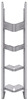 32-L563-4 Square Back Refrigerant Shelf Unit 15.45"Wide x 15.5"Deep x 63"High for 4 large bottles