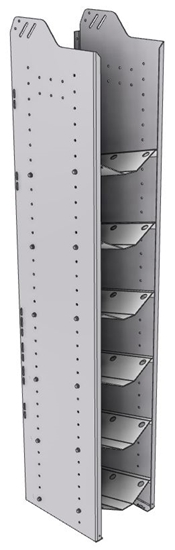32-S572-6 Square Back Refrigerant Shelf Unit 12.45"Wide x 15.5"Deep x 72"High for 6 small bottles